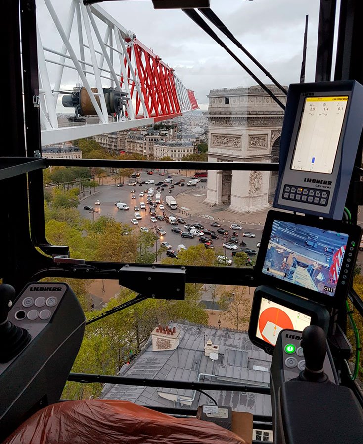 mise en service d'une grue